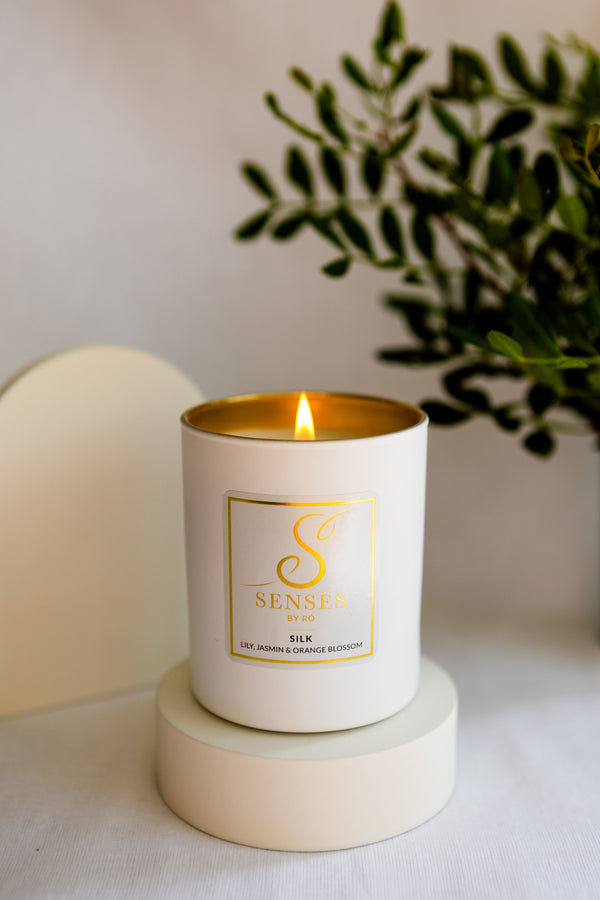 SILK Handmade Candle - Lily, Jasmine and Orange Blossom